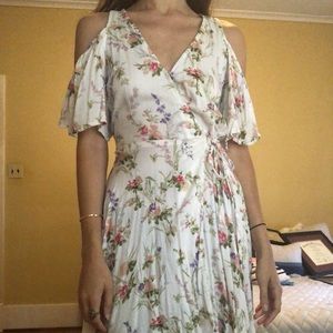 Floral wrap dress